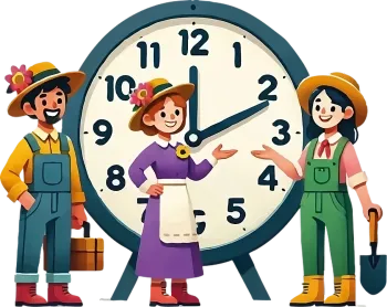 El Reloj de los Agricultores Felices